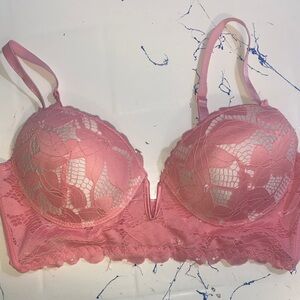 Jezebel Pink Lace Underwire Bra